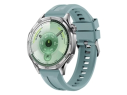 Bracelete para Huawei Watch Gt 6 / 5 / 4 / 3 Silicone Cor Sólida com Fivela Prateada Azul XIAOMOYU (46mm)