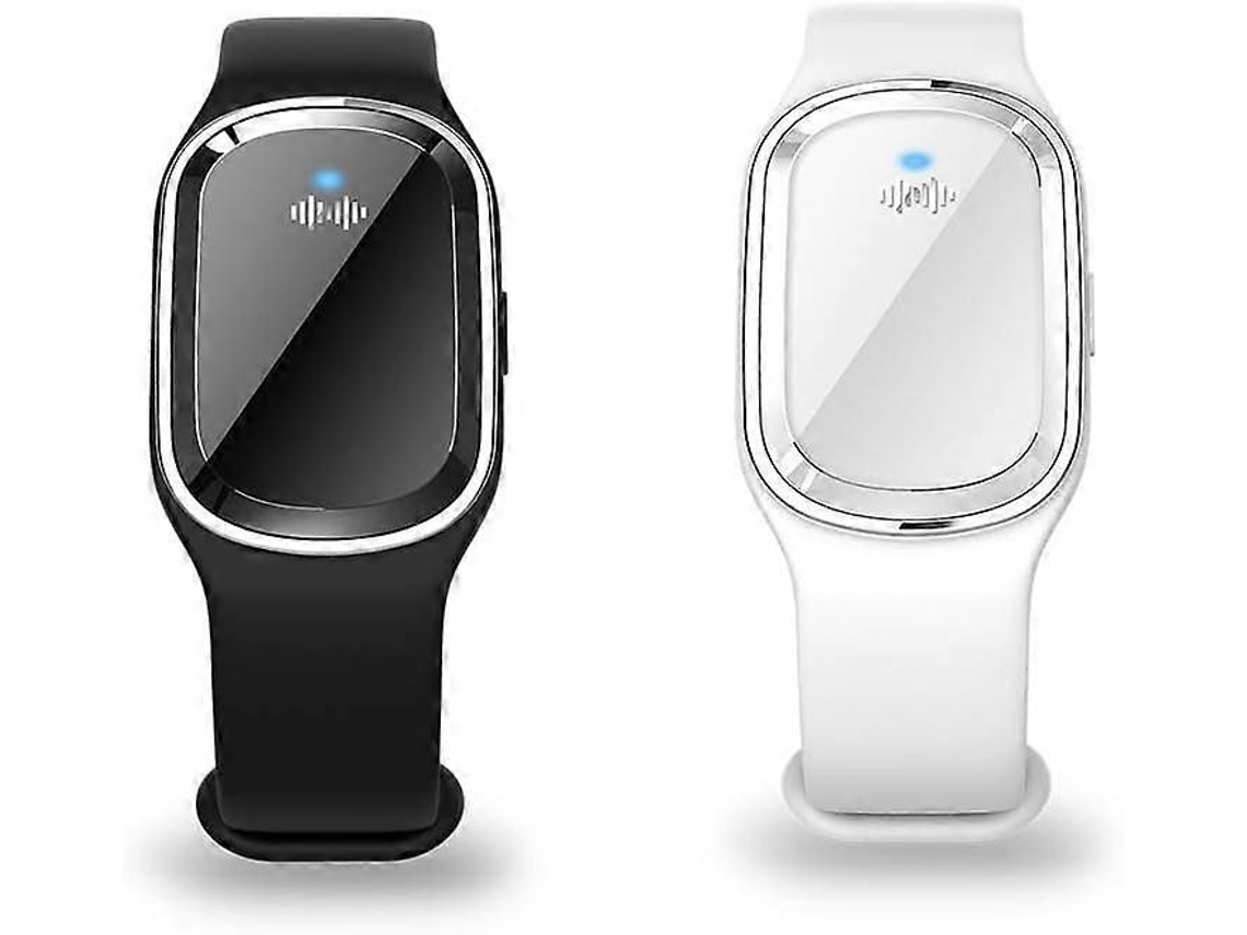 Pulseira repelente ultrassônica de mosquitos (2 unidades), eletrônica com carregamento USB para crianças e adultos.