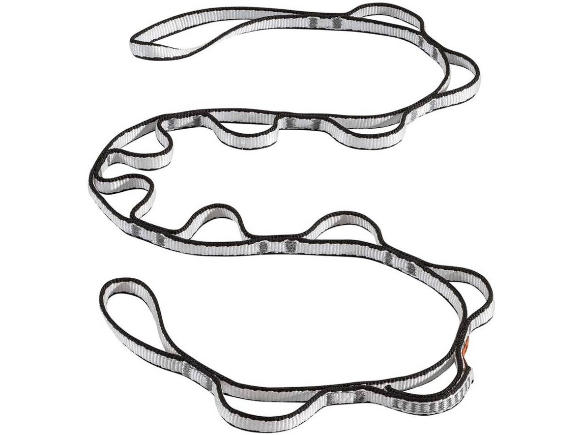 Fita de Escalada BLACK DIAMOND 12 Mm Dynex Daisy Chain (Tam.: 115 cm - Branco e Preto)