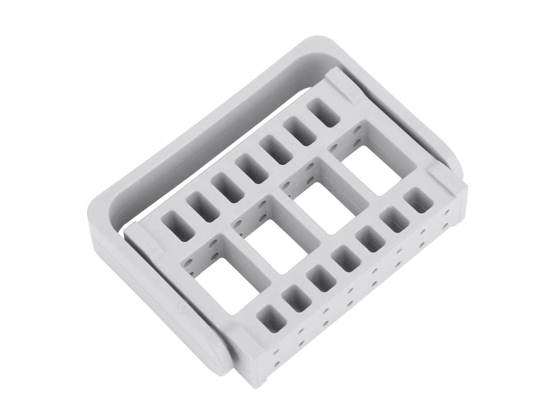 Soporte Para Brocas De Furadeira Dental E De Unhas, 16 Buracos, Leve, Para Manicure E Lojas, Cinza