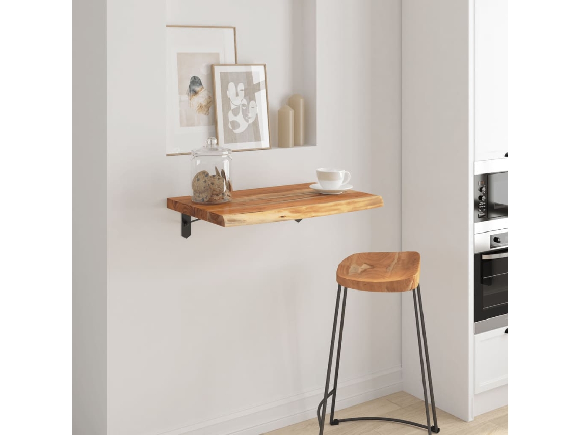 Vidaxl Prateleira De Parede Retangular 40x40x2,5 Cm Acácia Maciça