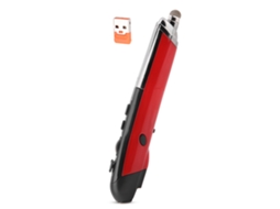 Aetheria mouse Estilográfica Sem Fio 2.4g Usb com Laser e Páginação, Design Ergonômico para Notebooks e Tablets (vermelho)