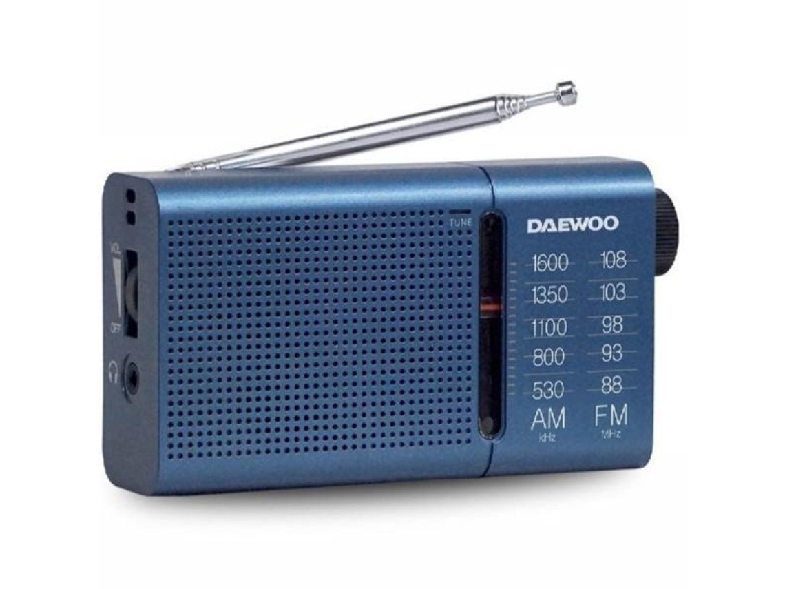 Radio Portátil Daewoo Dw1036 A Pilas Azul