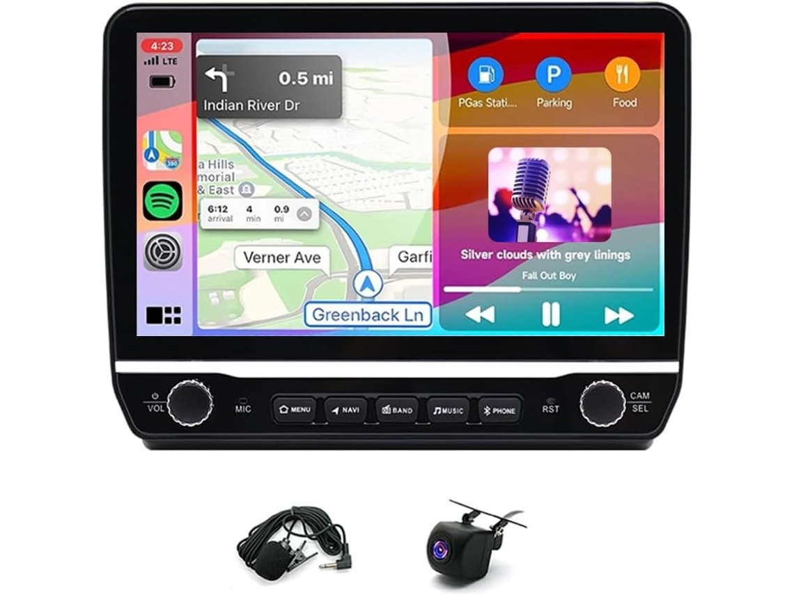 Rádio Android 14 De 10 Polegadas 2 Din Para Peugeot Boxer 2006-2023, 4 + 64g Citroen Jumper Com Carplay Sem
