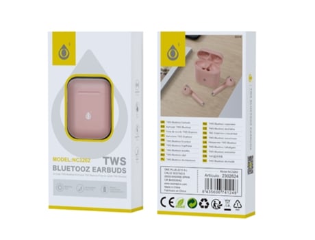 Auriculares Sem Fio Tws ONE PLUS Bluetooth Rosa