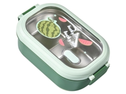 Lancheira Bento, Lancheira Térmica Robusta De Aço Inoxidável, Segura, Portátil Para Escritório Verde Aquaforge