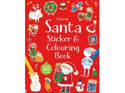 Livro Santa Sticker and Colouring Book de Sam Taplin (Inglês)