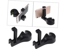 Suporte para Celular Giratório 360° para Banco Traseiro de Carro, Preto, Fácil de Instalar. SFUSHOS