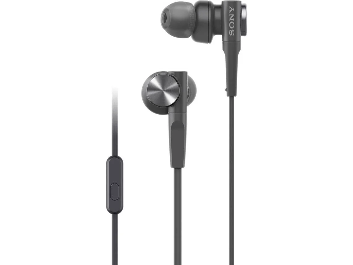 Auriculares com Fio SONY Mdr-Xb55Ap (In Ear - Microfone - Preto)