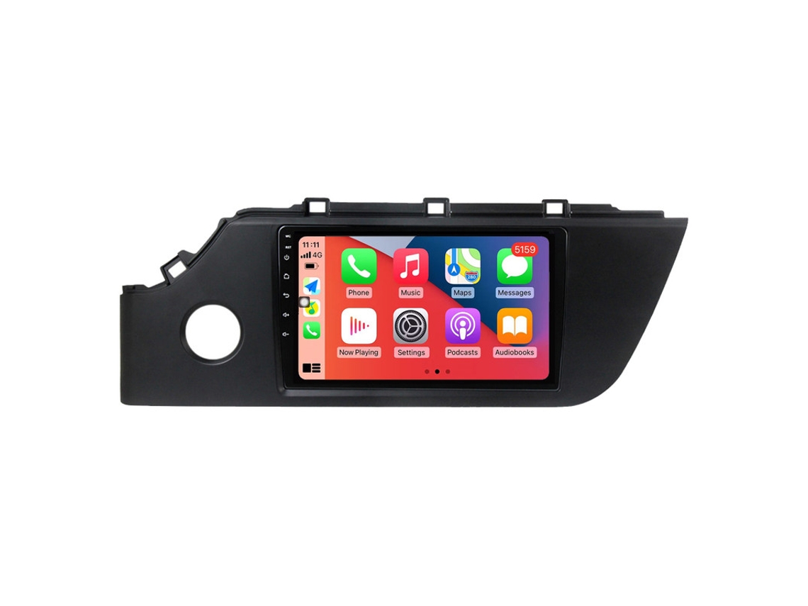 Auto Rádio Carro Bluetooth Autoradio 8GB RAM 128G ROM CarPlay Navegação GPS Ecrã Táctil RoverOne para Kia Rio 4 IV FB 2020-2022  