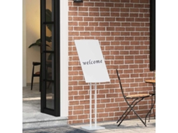 Vidaxl Displays De Feira 2 Unid. Branco 26,5 X 26,5 X 150 Cm Aço
