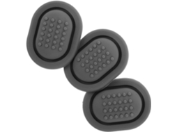 Conjunto de amortecedores e estabilizadores para porta-copos de carrinhos de compras com redução de ruído e impacto.