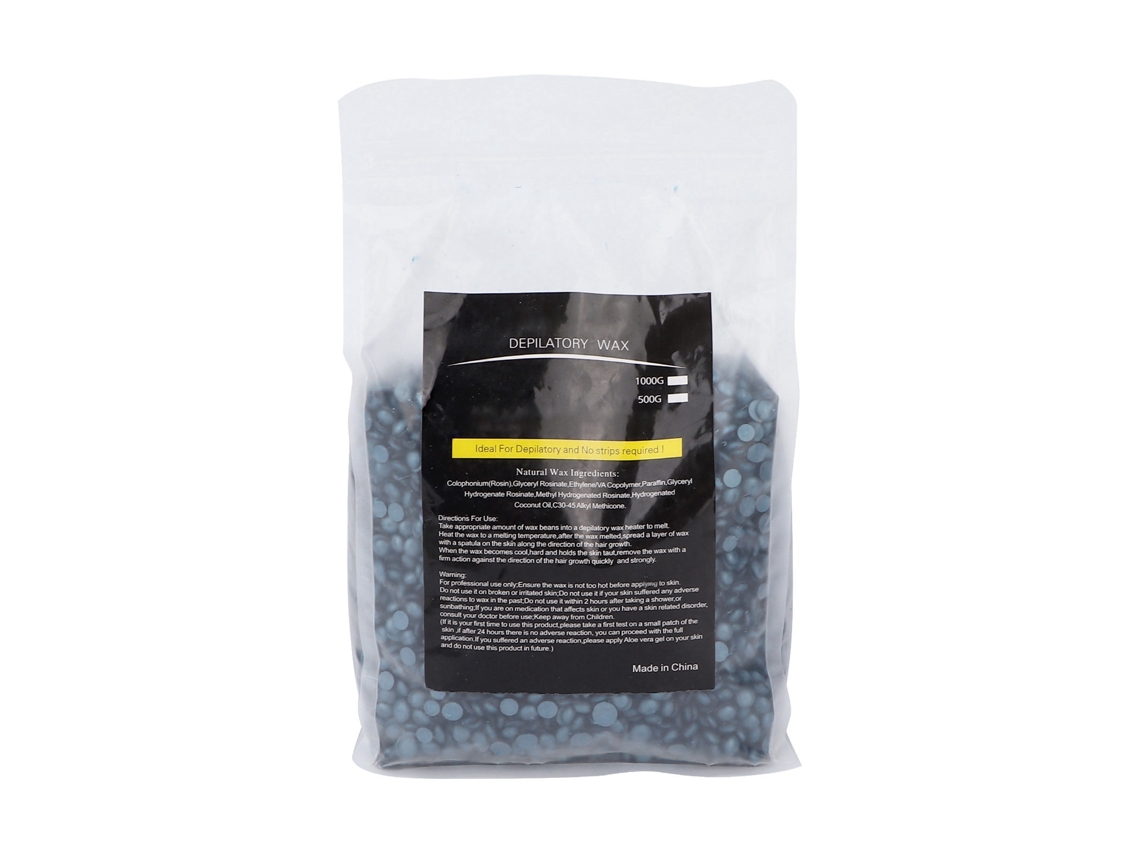 Cera Dura Para Depilar Cuerpo 1000g Azul Retro