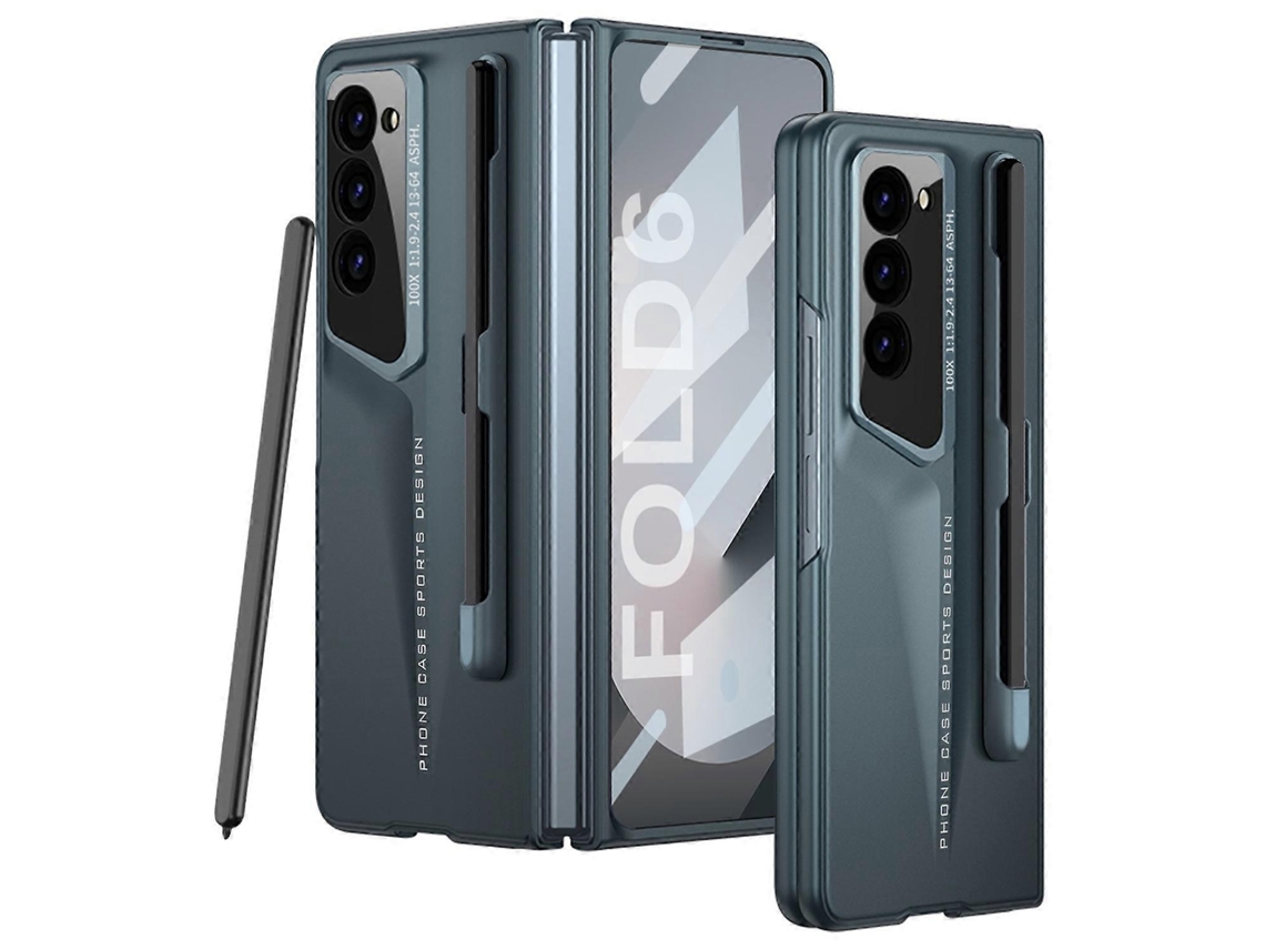 Capa Compatível Com Samsung Galaxy Z Fold6 5g Anti-queda Em Pcpu Com Protetor De Tela, Multicolorida