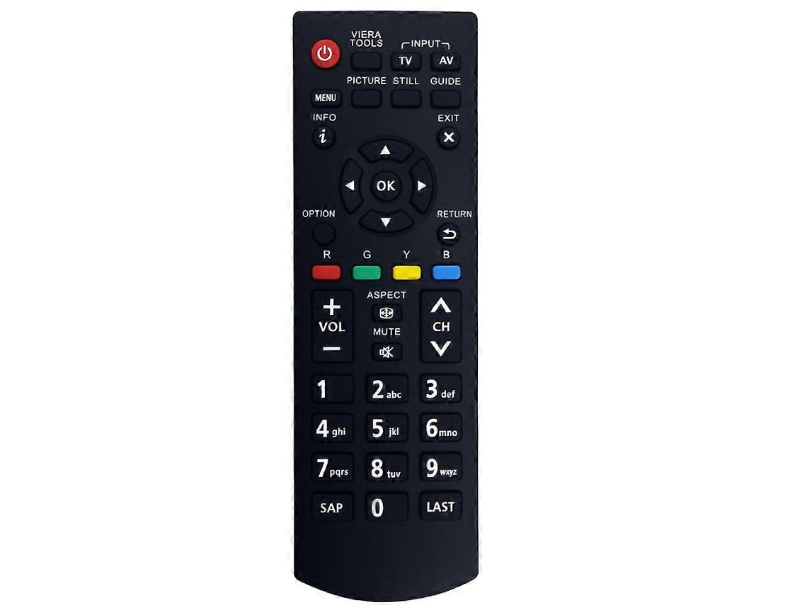 Controle Remoto De Substituição N2qayb000822 Para Tv Panasonic Viera N2qayb000820 Tc-l22x2