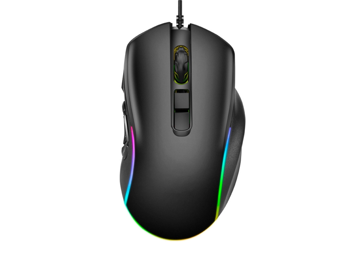 Mouse Gamer com Fio Rgb, 7200 Dpi Ajustável, Macros Personalizáveis e Iluminação Dinâmica