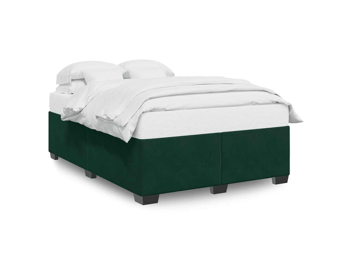 Estrutura de Cama Sem Colchão (140x190 cm) Veludo Verde escuro MAISON EXCLUSIVE