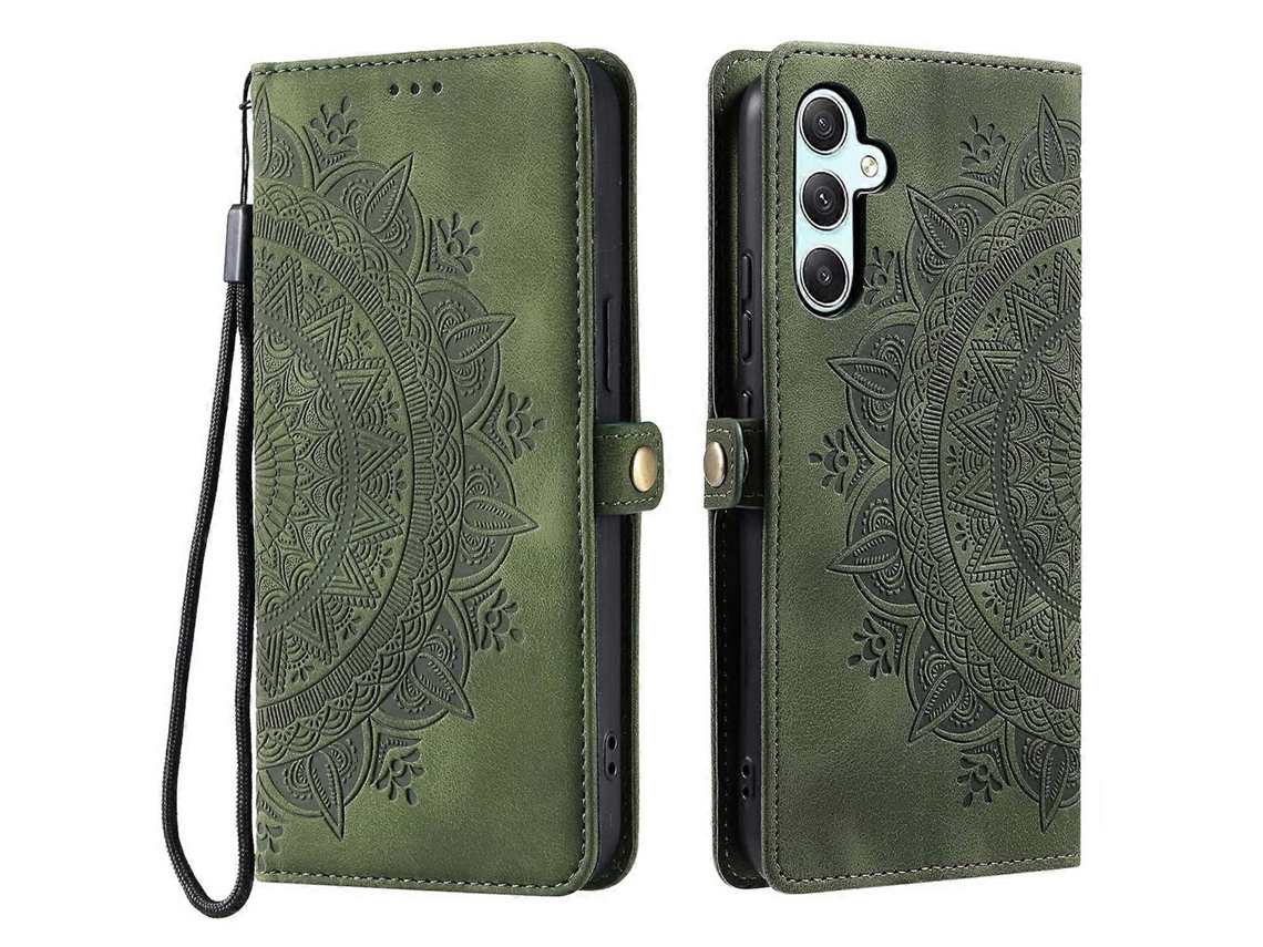 Capa Estilo 016 Compatível Com Samsung Galaxy S23 Fe Skin Feel Totem Com Estampa De Carteira Em Couro Pu, Multicolorida