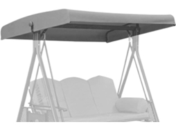 Capa de Substituição para Toldos, Impermeável com Proteção Uv, 190 X 119 Cm, Capa de Substituição para Móveis de Pátio CHABERLU