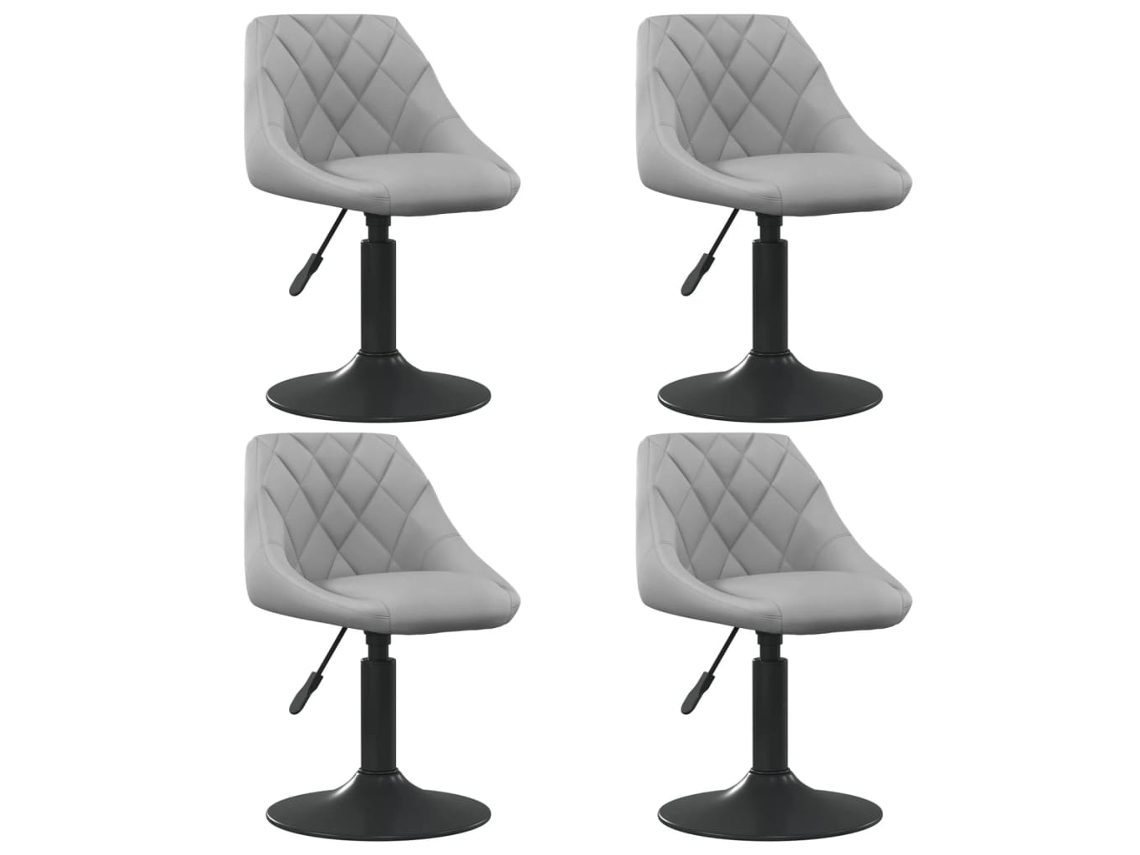 Dining Chair, Dining Chairs Vidaxl Cinzeto Veludo (n/a)
