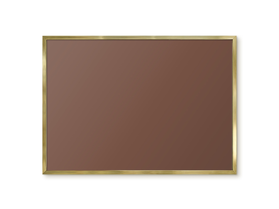 Quadro de vidro magnético verde-sálvia escuro para hall de entrada Espelharte (70x50 cm)