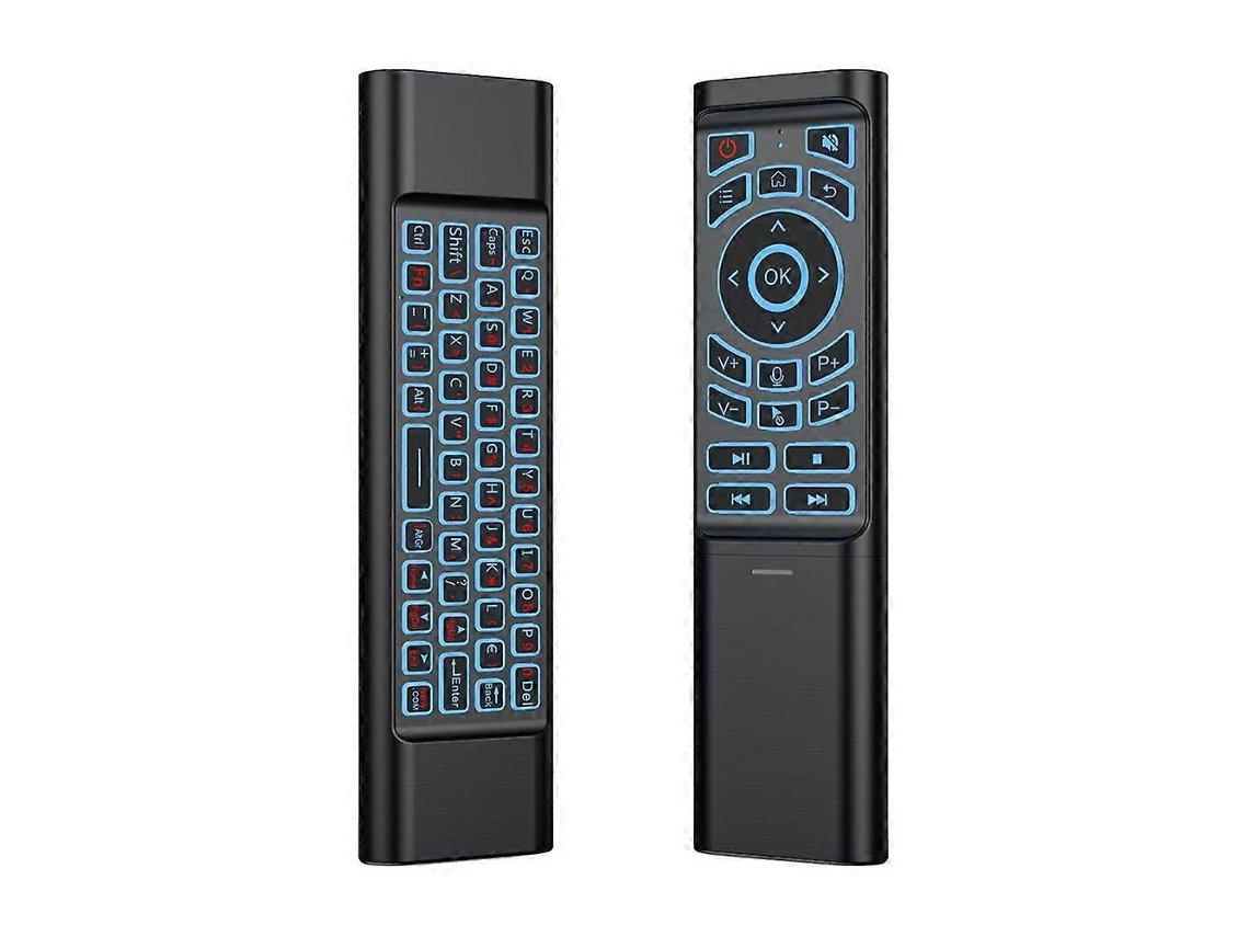 Mouse Aéreo Com Controle Remoto, Mini Teclado Retroiluminado Em 7 Cores E Modo Duplo, Controle Sem Fio Bluetooth 2.4g.