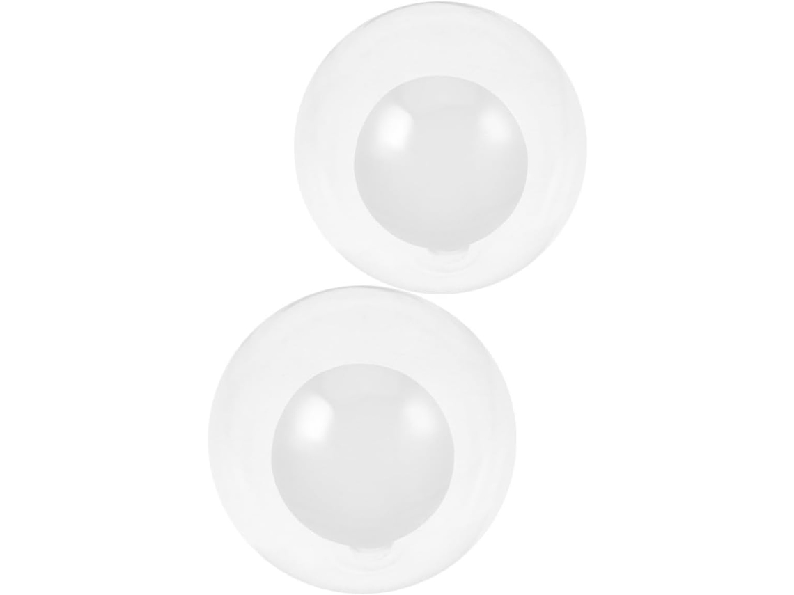Conjunto De 2 Peças Com Cúpula Esférica De Vidro De Camada Dupla Para Luminária Suspensa, Moderna E Versátil.