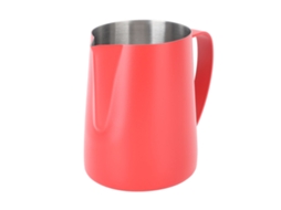 Jarra Para Espumar Café De 480 Ml Em Aço Inoxidável 304 Com Bico Pontiagudo, Ideal Para Latte Art E Com Escala Interna, Na Cor Vermelha