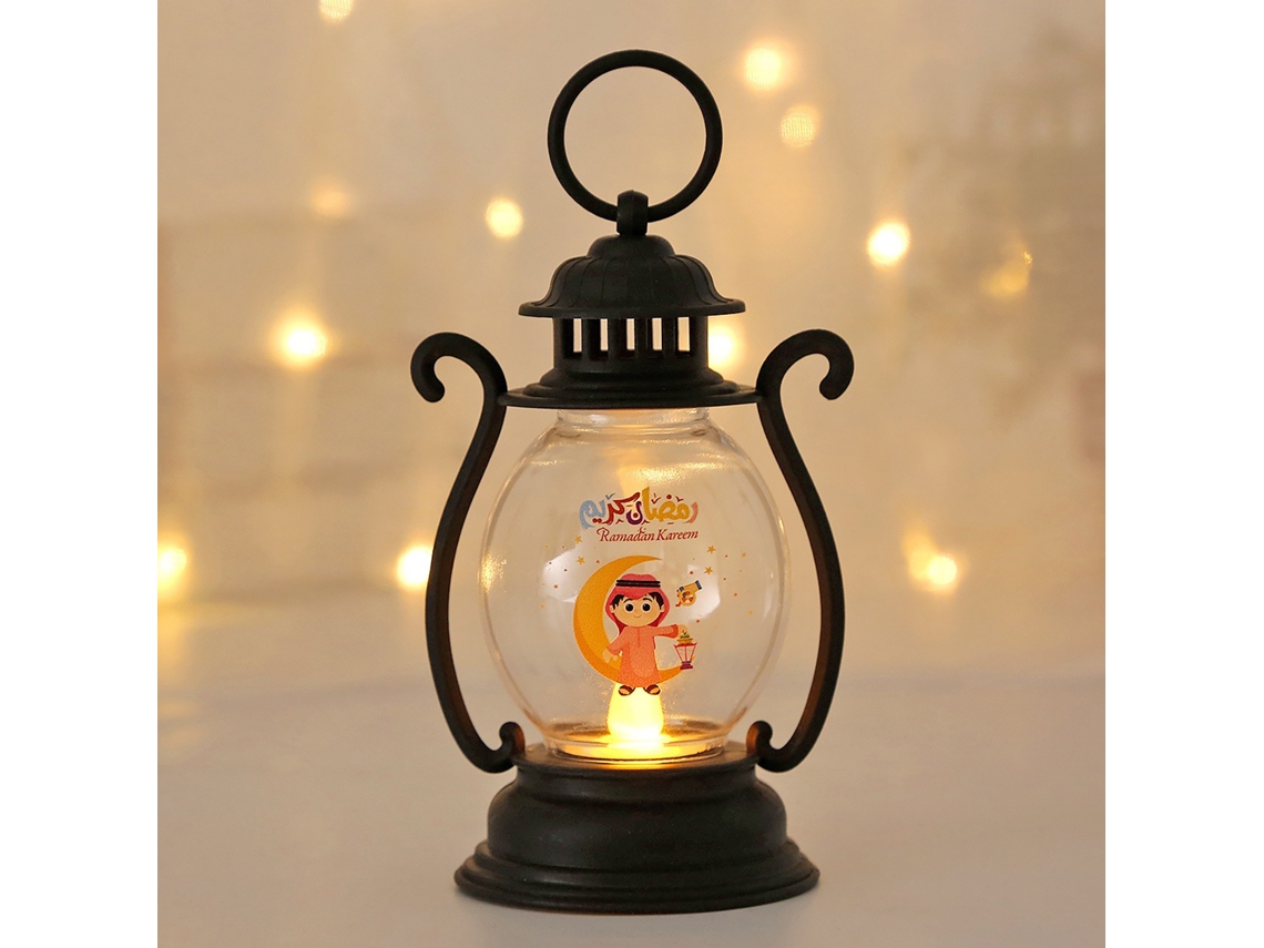 Laxiscreed Lanterna Decorativa Led Pequena Bola Redonda Para Festas, Cor Preta, 1 Unidade