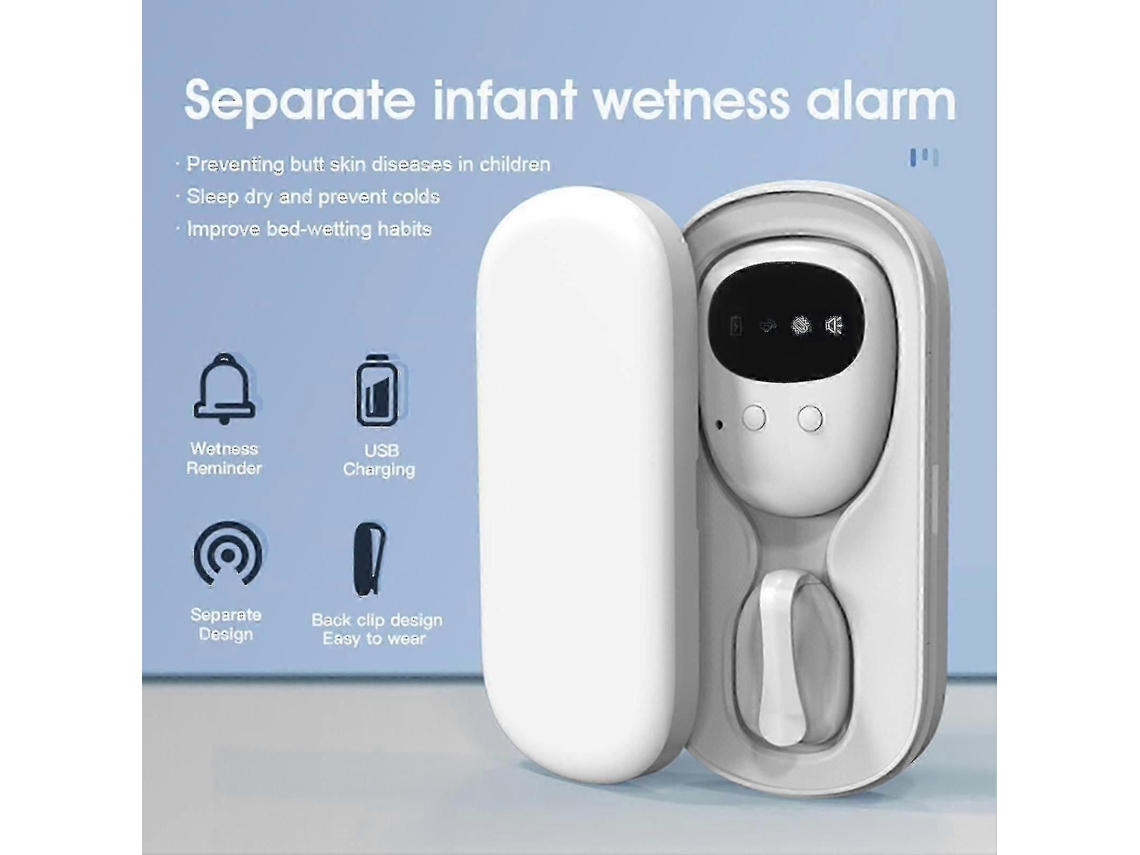 Alarme Sem Fio Para Xixi Na Cama, Sensor De Urina, Alarme Recarregável Para Xixi Molhado Com Receptor