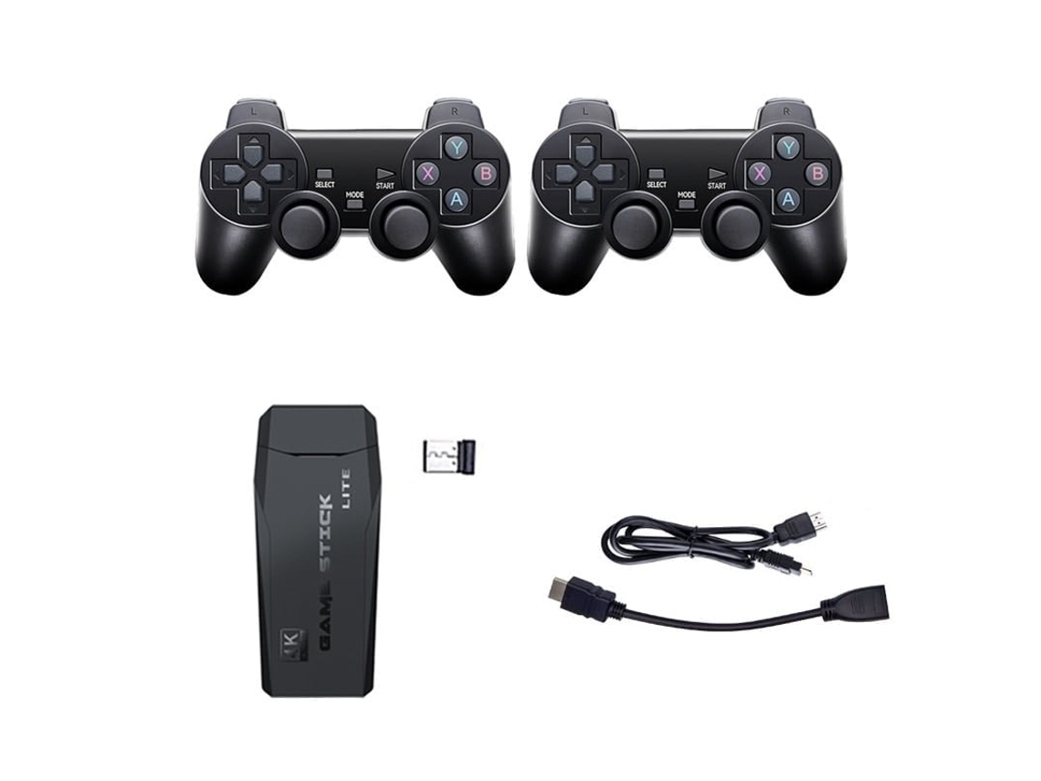 Consola FWINL 64gb 20.000 Jogos Retro Controlos Sem Fios Hdmi Branco