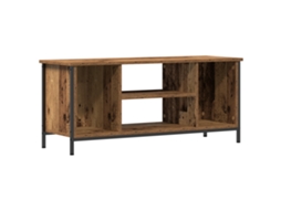 Conjunto 1 Suporte Para Tv Vidaxl Castanho Derivados De Madeira (102 X 35 X 45 Cm)
