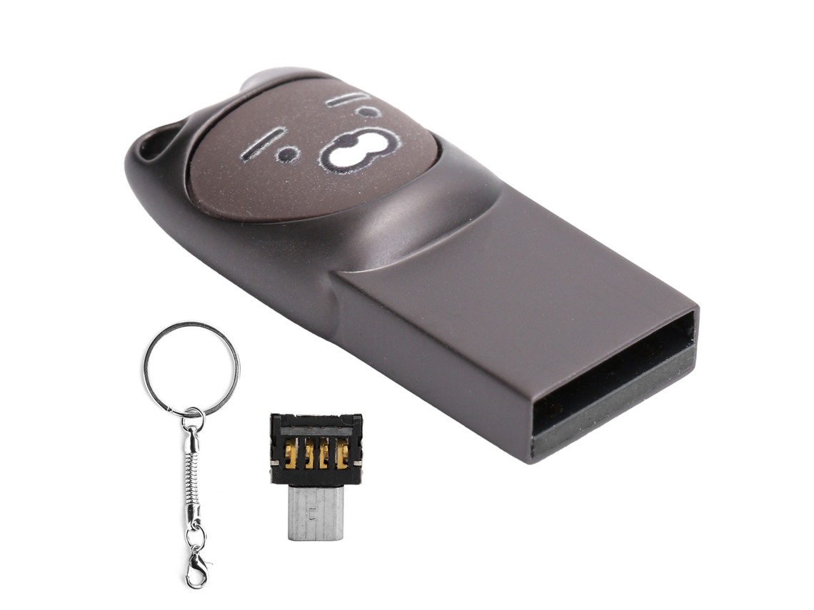 Pen Drive LAXISCREED Usb2.0 Cinza Claro Mini