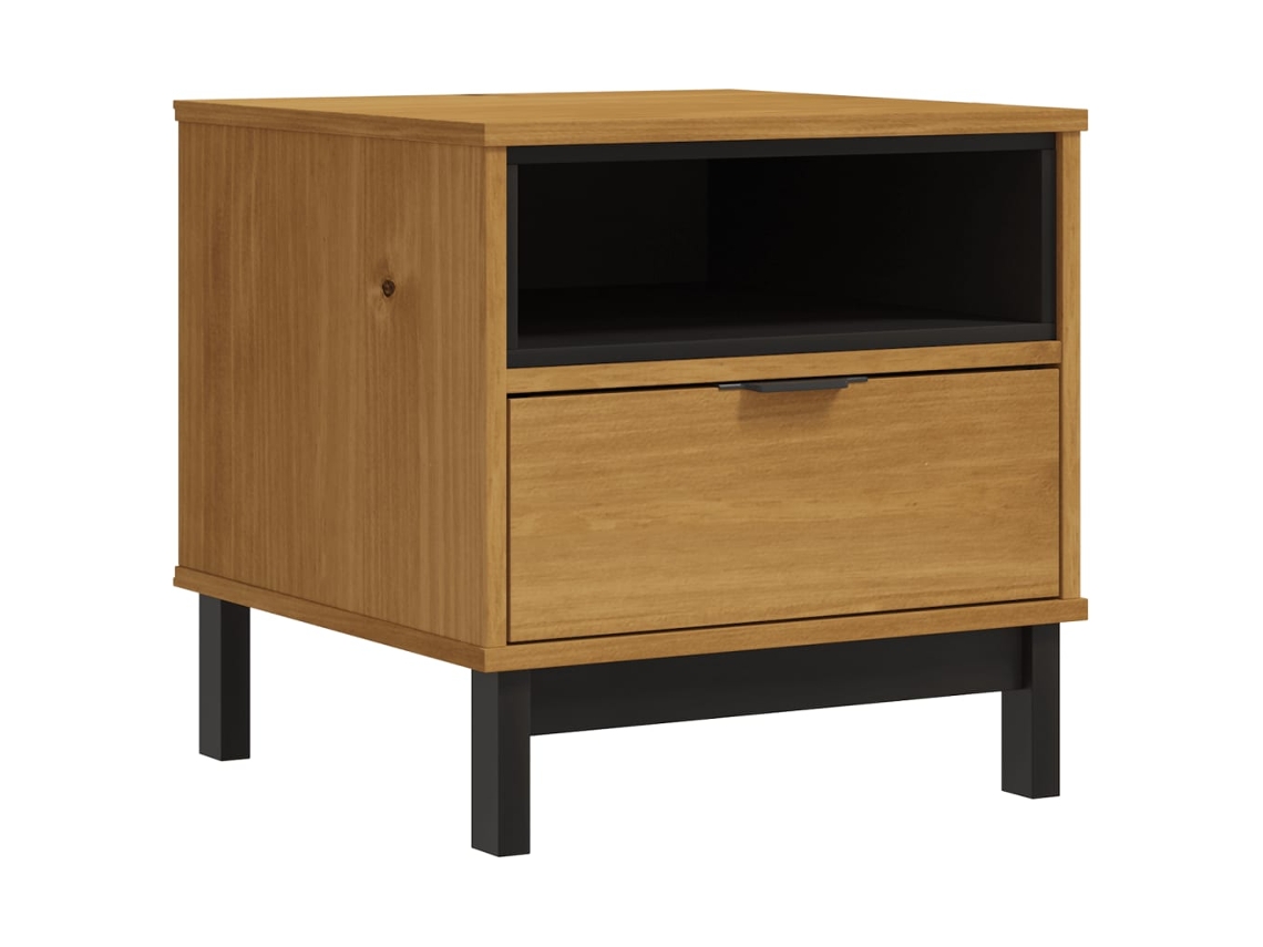 Side Table, Side Tables Vidaxl Marrom Madeira De Pinho