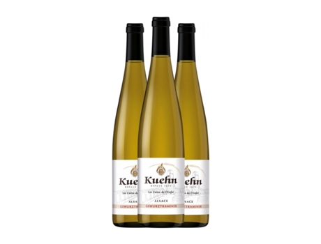 Vinho branco KUEHN Gewürztraminer Alsace (0.75 L - 3 Unidades)