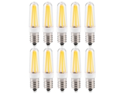 Rebe-10 Peças De Lâmpada Pequena 3w Base E14 Luz Branca Quente Para Lâmpada Pendente Teto Iluminação Residencial