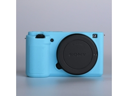 Capa para Sony Zv E10 Acessórios de Silicone para Câmera CUICH (azul Celeste)