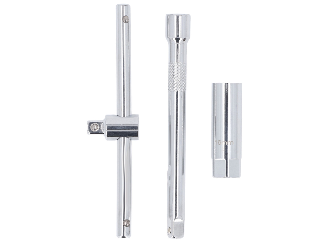 Chave De Porcas Para Velas 16mm Com Cabo T 3/8" Para Instalação E Desinstalação De Velas