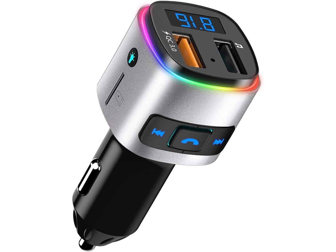 Transmissor Fm Bluetooth Veicular, Usb, Mãos-livres