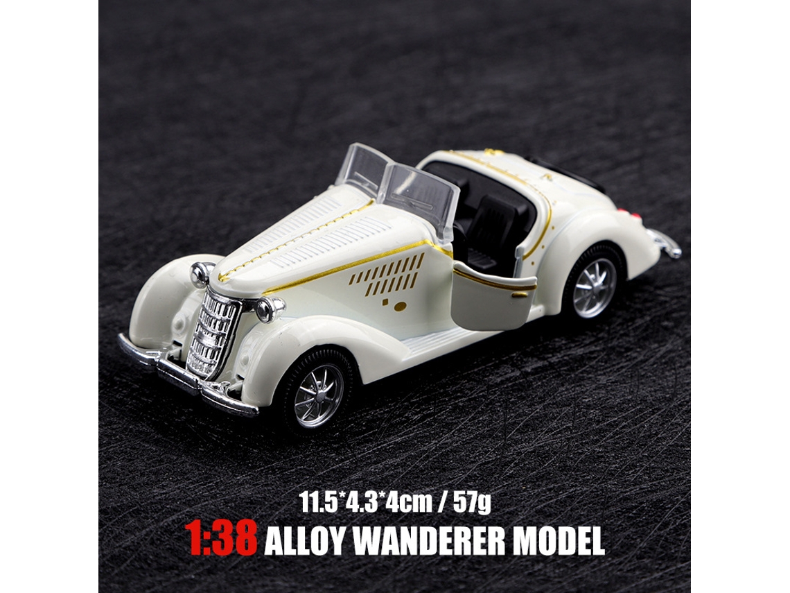 Miniatura de Carro em Escala 1/38, Modelo de Carro Clássico, Brinquedo Infantil. MDUG