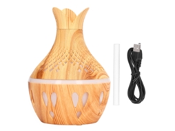 Umidificador de Parede para Dormitório com Luz Led e Design em Madeira, 300ml LAXISCREED