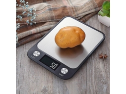 Balança de Cozinha Eletrônica com Visor Lcd Retroiluminado para Pesar Alimentos e Outros Itens de AQUAFORGE