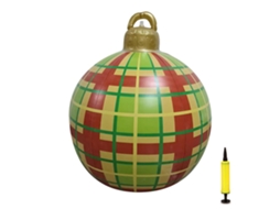 Bola De Natal Inflável Pvc 23.6 Polegadas Decorativa Para Natal