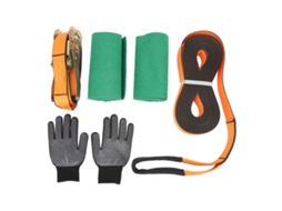 Laxiscreed Kit Slackline De 15m Com Proteção E Trava Para Diversão Ao Ar Livre