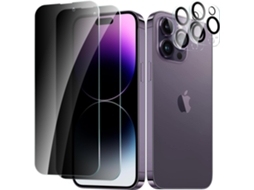 Capa Protetor Câmera Privacidade Para Iphone 14 Pro Hongwe. Vidro Temperado Anti-riscos