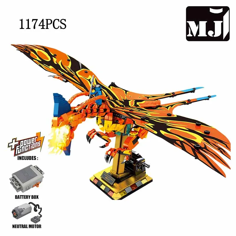 (eletrônico) Modelo De Dragão De Blocos De Montar Série Medieval