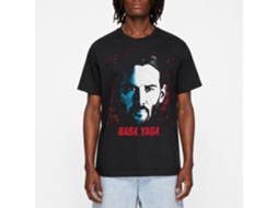 Rockinstone John Wick Face Of Baba Yaga Black Adult T-shirt Size:l