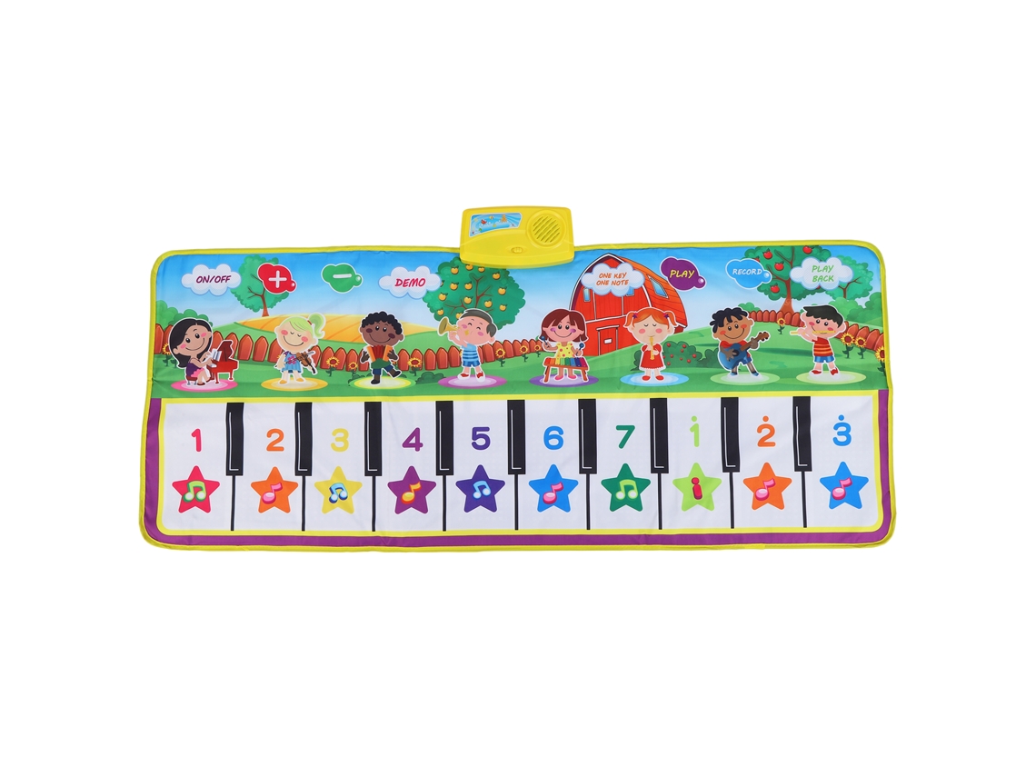 Ats alfombra Musical para Bebês com Matserial Antiderrapante Não Tóxico Melhora Habilidades Infantis Piano Dance Mats