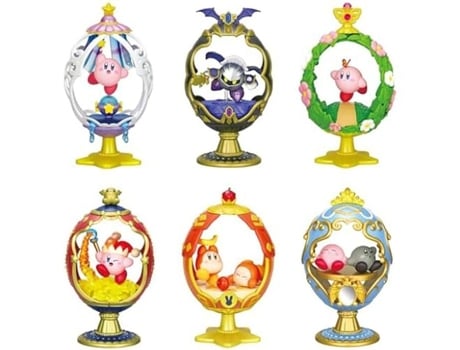 Re Ment Figura Kirby Coleção Ovaltique H 5,1 cm Pvc e Abs Objetos Decorativos