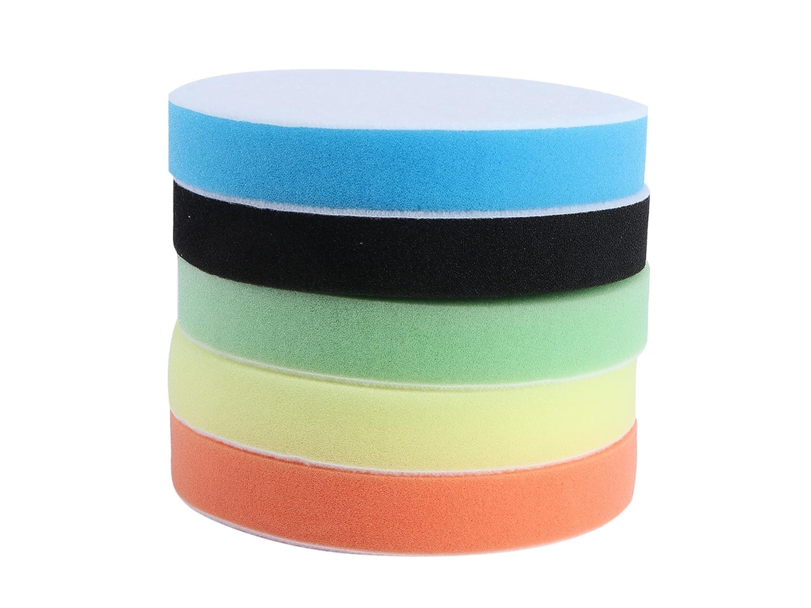 5 Peças De 6 Discos De Polimento De Esponja De 150 Mm (polegadas)